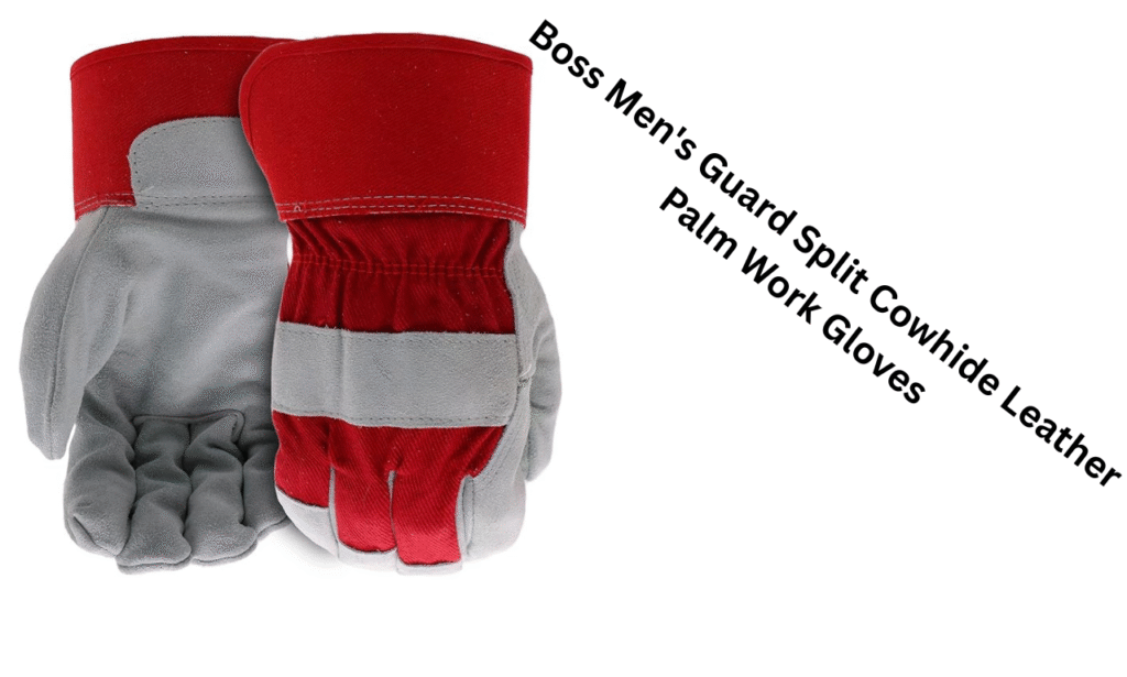 Boss Men's Guard Split Cowhide Leather Palm Work Gloves